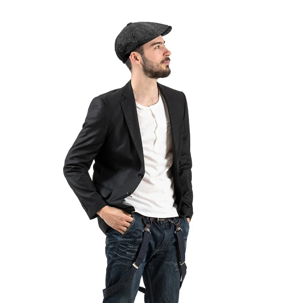 Men Hat Retro Beret Hats Casual Street Caps Unisex Wild Octagonal Cap for Men Winter Spring Hiphop Cool Hats beret hat woolen beret