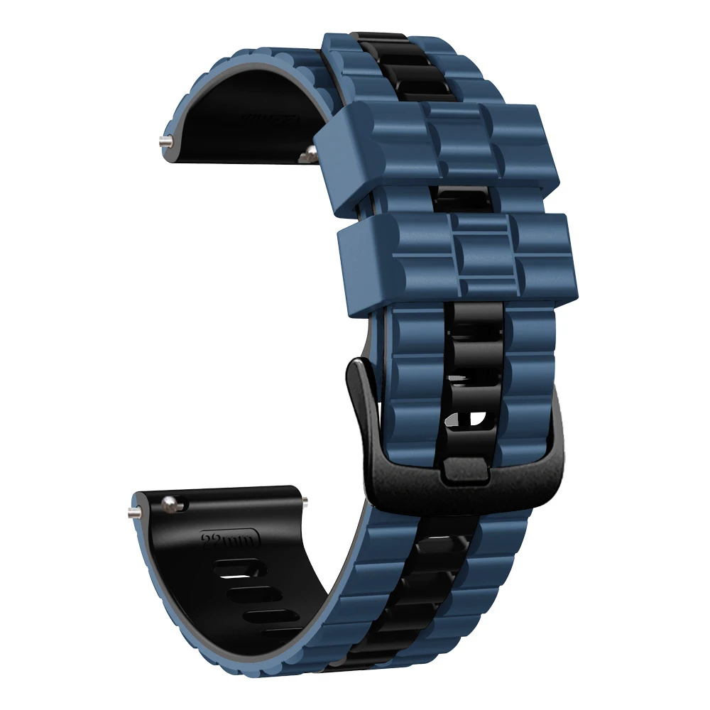 Versatile 22mm Silicone Watch Band - Stylish Strap