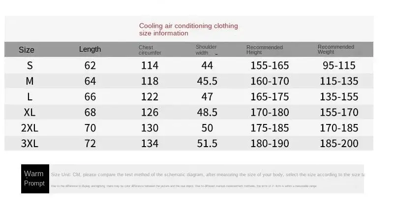 New Summer Men's Ice Vest Fan Air Conditioning Clothes Cool Vest Sport USB Charging Cooling Vest Worker Outdoor Camping Fishing