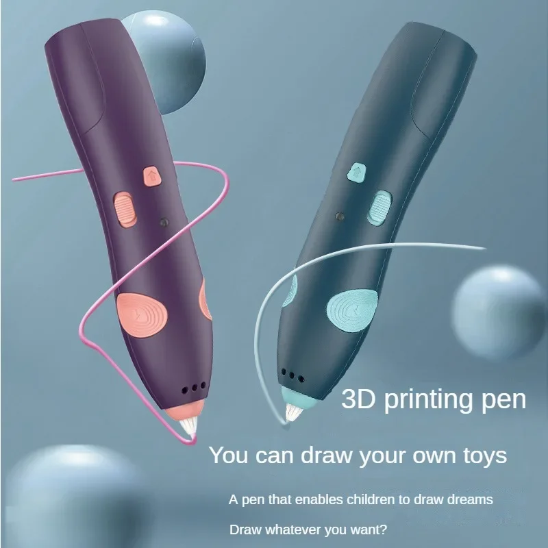 3D Printing Pen for Kids Wireless Low Temperature PCL Doodle Arts Craft Drawing Graffiti Education Toy, 3D Pen