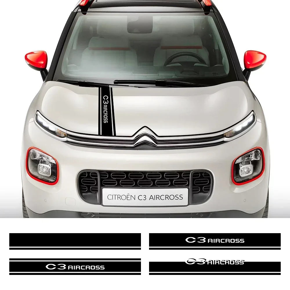 Vari Stili Car Hood Cover Adesivo In Pvc Per Citroen C3 Aircross 2018 2022 2023 Auto Vinyl Film Decal Body Tuning Accessori