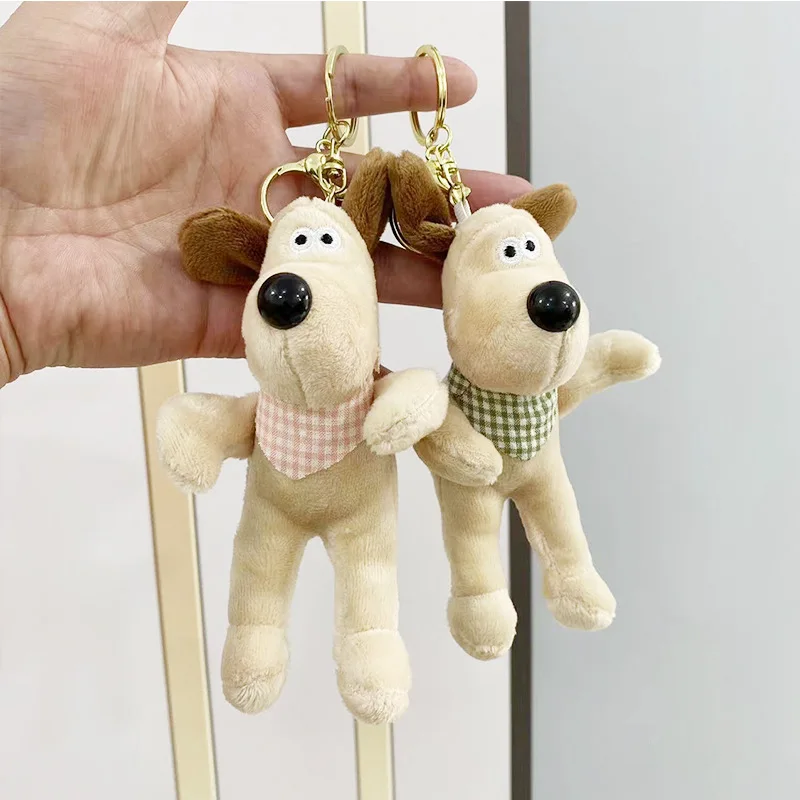 New Kawaii Cute Plush Puppy Doll Couple Keychains Backpack Pendant Decoration Original Cartoon Christmas Gift For Girls