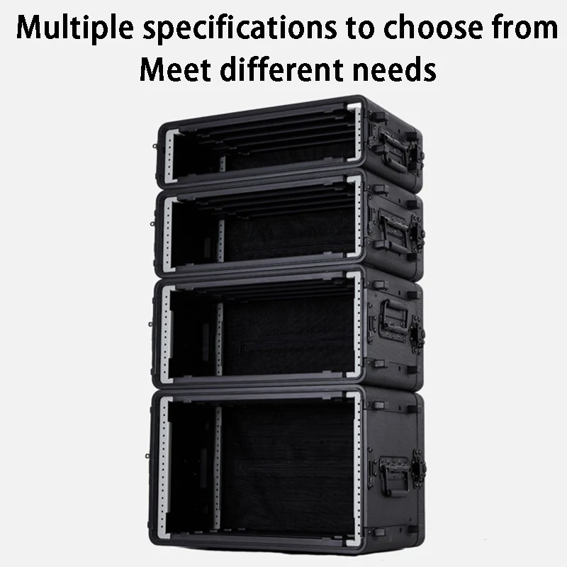 2U Wireless Microphone Box PE Plastic Receiver Box 3U Digital Power Amplifier Sequencer Boxes Portable Safety Protection Boxes