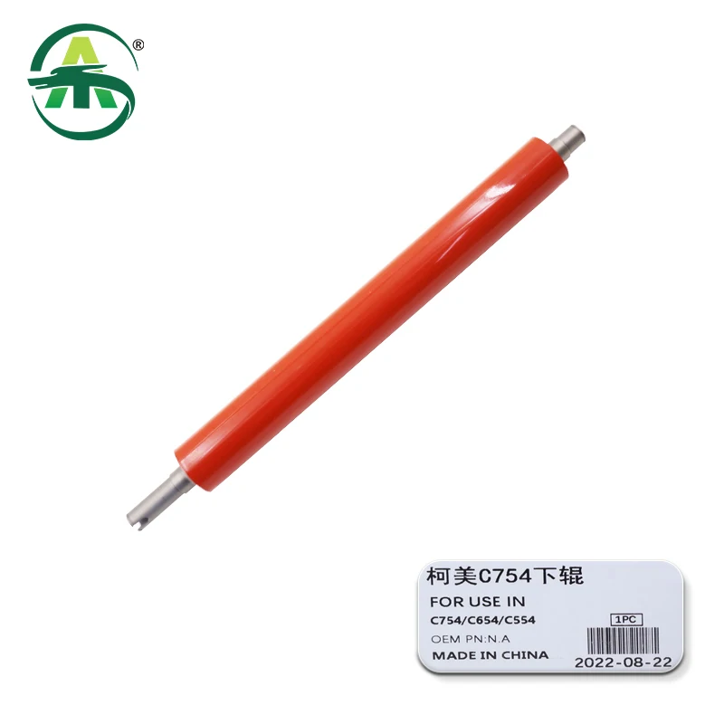코니카 미놀타 하부 퓨저 롤러 압력 롤러, C754 C654 C554 C 754 654 554 호환 하부 슬리브 롤러, 1 개