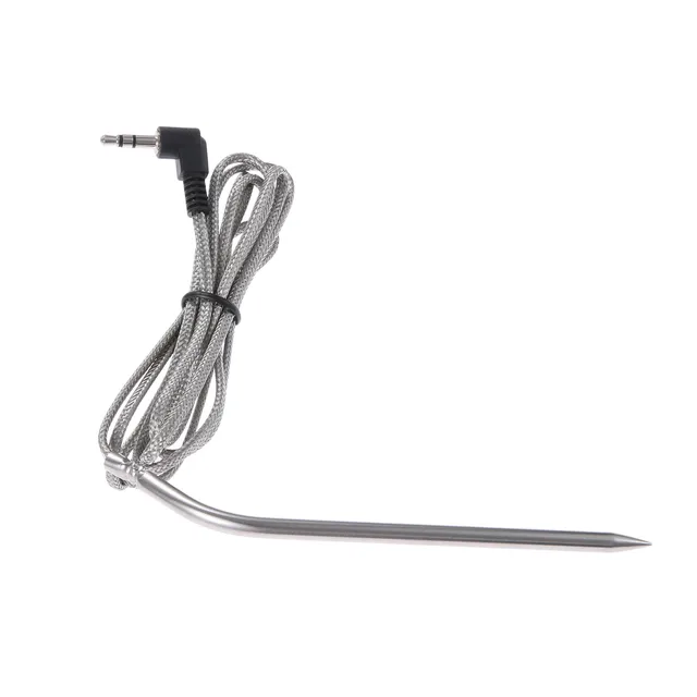 Magas Hőmérsékletű Hús Bbq Szonda Cc-N01 14Cm 5,5 Hüvelykes Camp Séf Fa Pellet Grillhez 120 Cm Hőhuzal 3,5 Mm-Es Univerzális Adapter