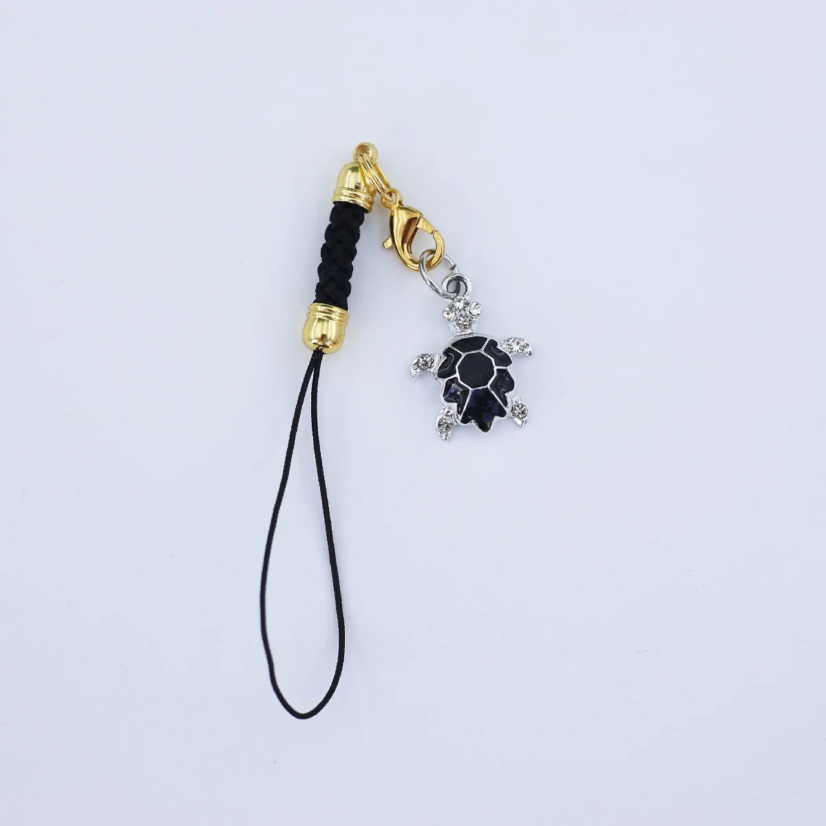 Handy-Lanyard-Dekoration: Süßer, wunderschöner Wasserdiamant-Schildkröten-Schlüsselanhänger, Accessoires, Anhänger für Damenhandtaschen – Detail 6