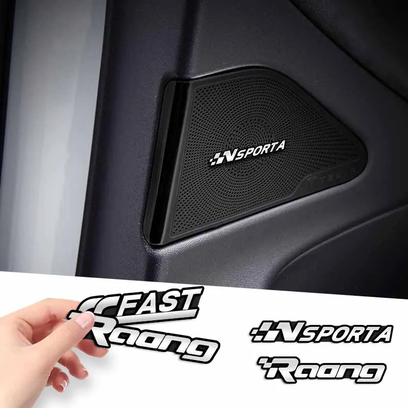 Car Styling 3D Alluminio Audio Badge Emblem Sticker Decorare Accessori Per Seat Leon Cupra Mk1 Mk2 Ibiza 6J 6F 1P 5F Fr Altea