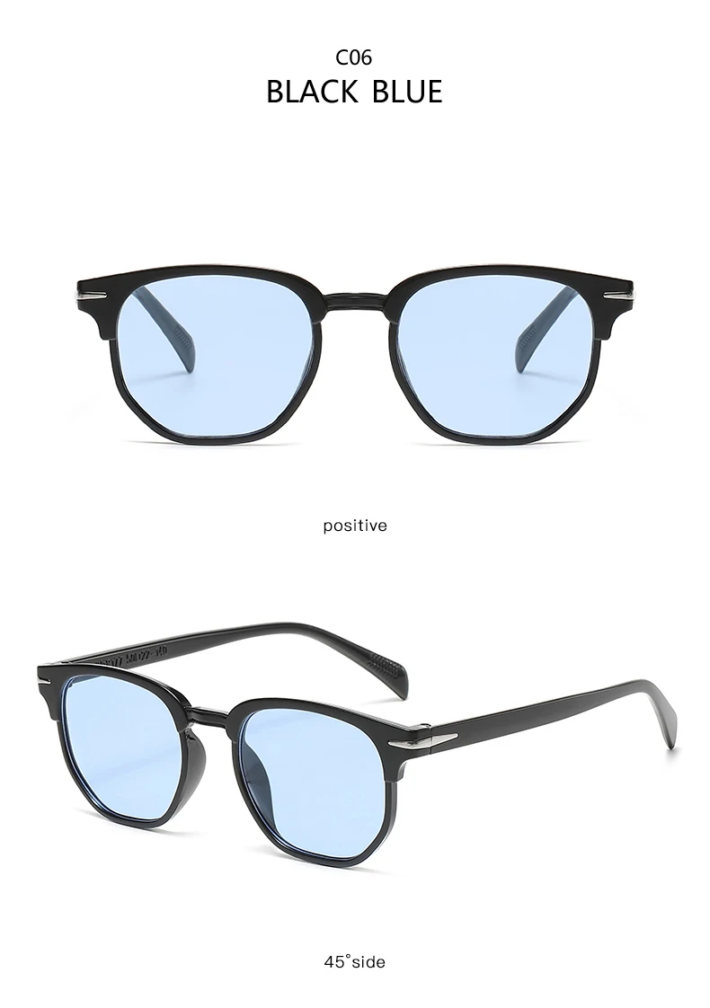 Frauen Männer Unregelmäßigkeit Oval Sonnenbrille Mode Im Freien Schatten Retro Reis Nagel Design Sonnenbrille Vintage Weibliche UV400 Gläser – Detail 18