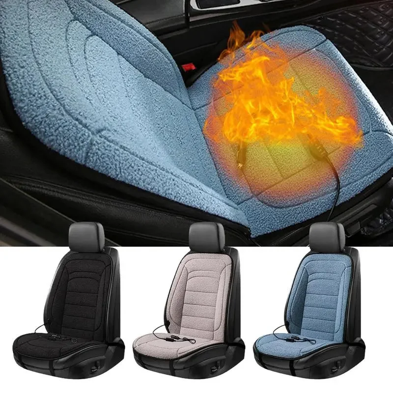 

12V/24V Heated Car Seat Cushion Cover Winter Warmer Front Rear Seat Electric Heating Kit Universal Heater Pad Auto Fast Hot Mats