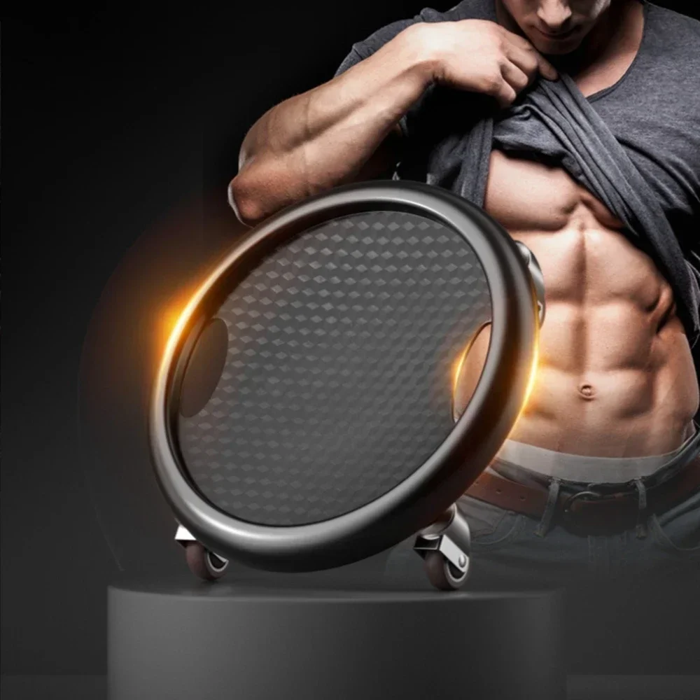 Description Picture 2 of itemFitness Ab Sliding Disc 4-Wheel Ab Wheel Roller Abdominal Exerciser Bodybuilding Disc Mute Sliding Plate Abs Workout Equipment