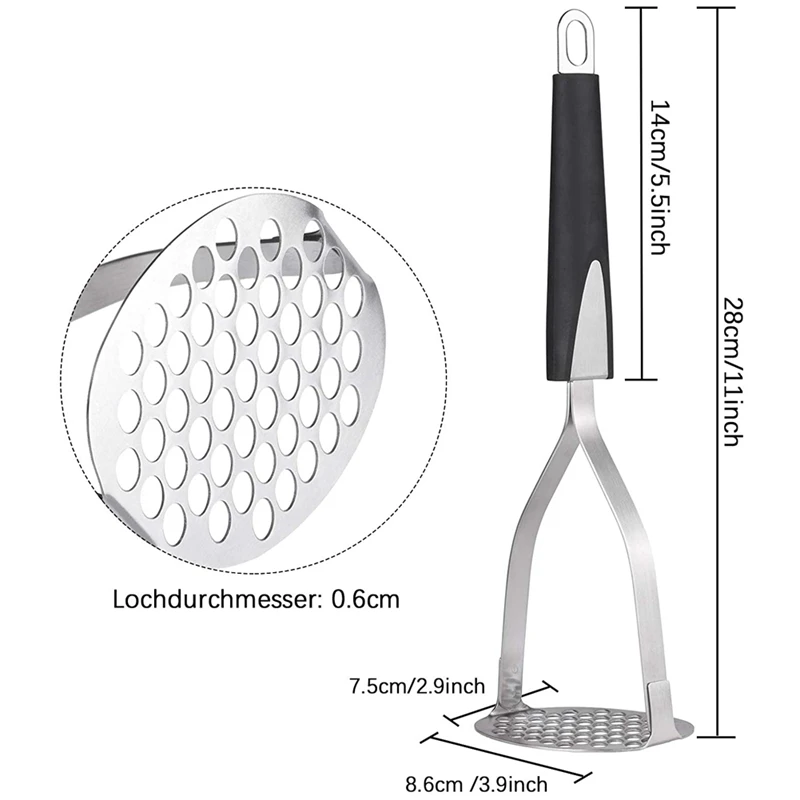 Potato Masher Kitchen Masher Ricer: Professional Potato Masher Hand Masher  Kitchen Tool Heavy Duty Anti- Handle Food jjalsooni - AliExpress