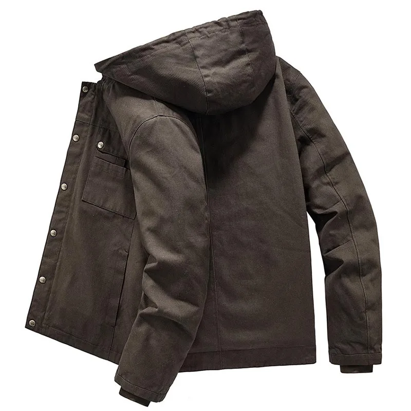 Hiking Jackets Militari Design Jacket Windbreaker Oversize Jacket Parka Men Winter Mountaineering Motorcycle Outdoor