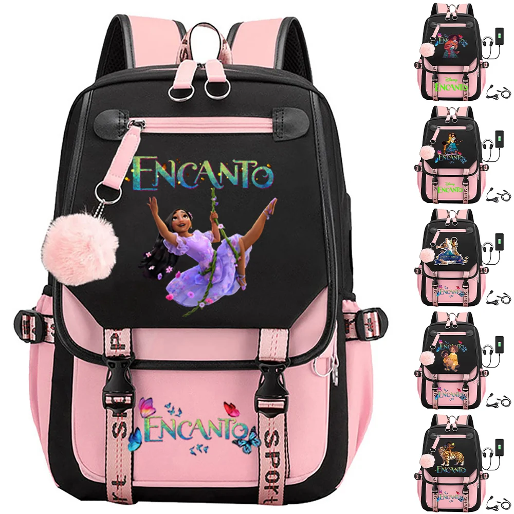 

Kids Encanto Mirabel Backpack Print Child Kindergarten School Bags Bookbags Pattern Rucksack Girl Scoolbags Start School Gift