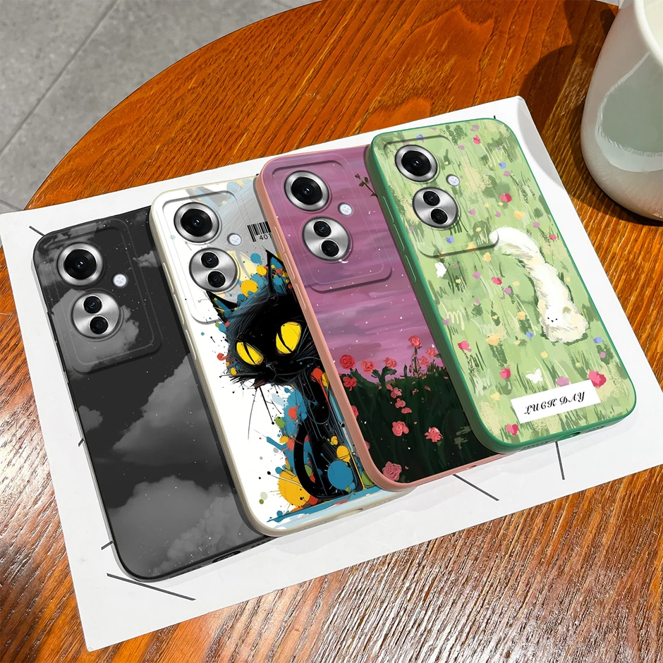 Pink Love Heart Cartoon Style Liquid Shockproof Silicone Soft Phone Case