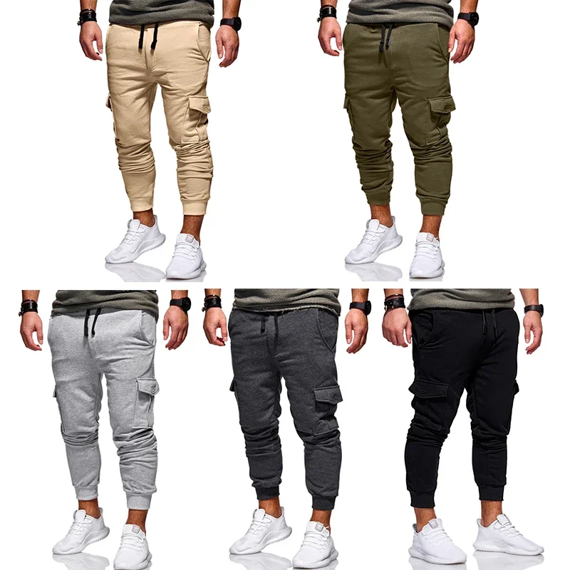 Description Picture 5 of itemNew Men Breathable Slim Casual Pants Muscle Fitness Sports Trousers Bottoms Male Running Training Leggings Jogging Trackpan