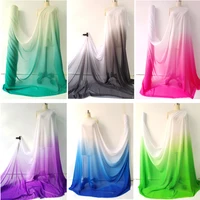 Ombre Chiffon 58” Wide By Meter Gradient Chiffon Fabric Wedding Dress Stage Material