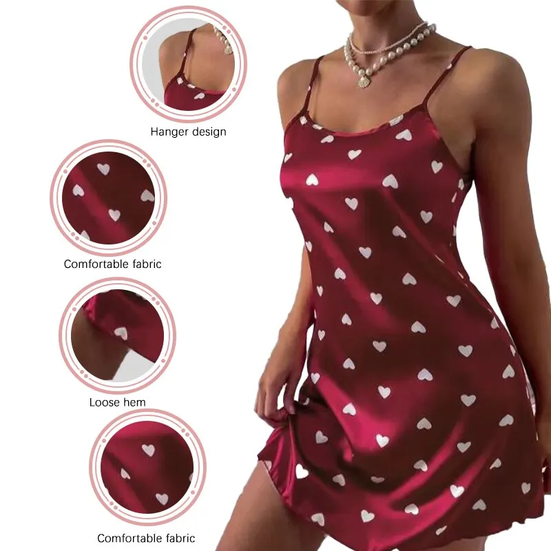 Summer Women Fashion Lace Sexy Sleeveless U-Neck Spaghetti Strap Lingerie Sain Sleepwear Comfortable Nightwear Home Clothes women lingerie women lingerie set women nightgowns women nightdresses sleeping dress