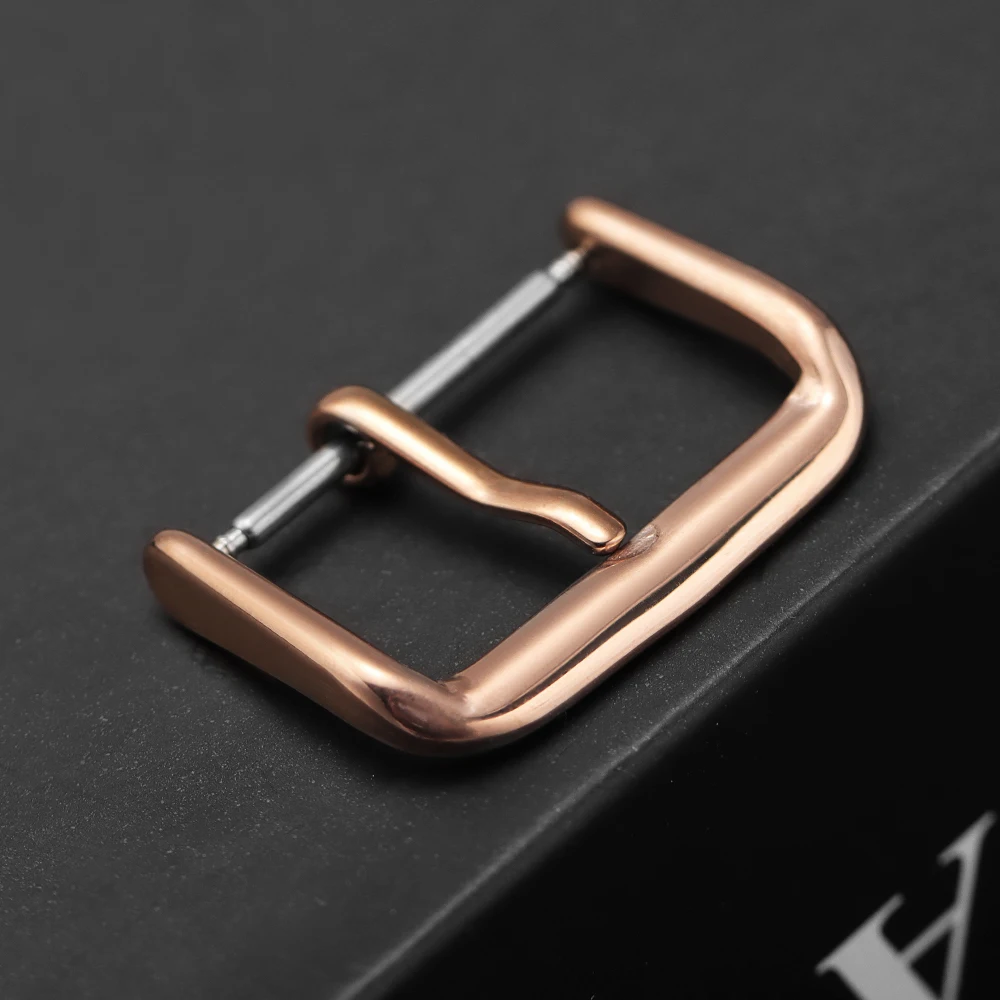 Premium Stainless Steel Watch Buckle - Versatile Metal Strap Clasp in Silver, Gold, and Black Finishes