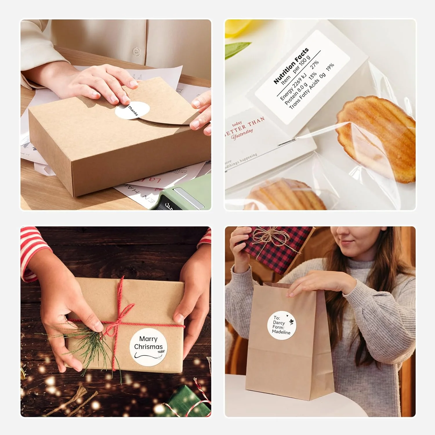 Niimbot 1Roll B1 White Sticker Paper Waterproof Adhesive Label White Anti-Oil For B1 B21 Mini Portable Thermal Printer Tape