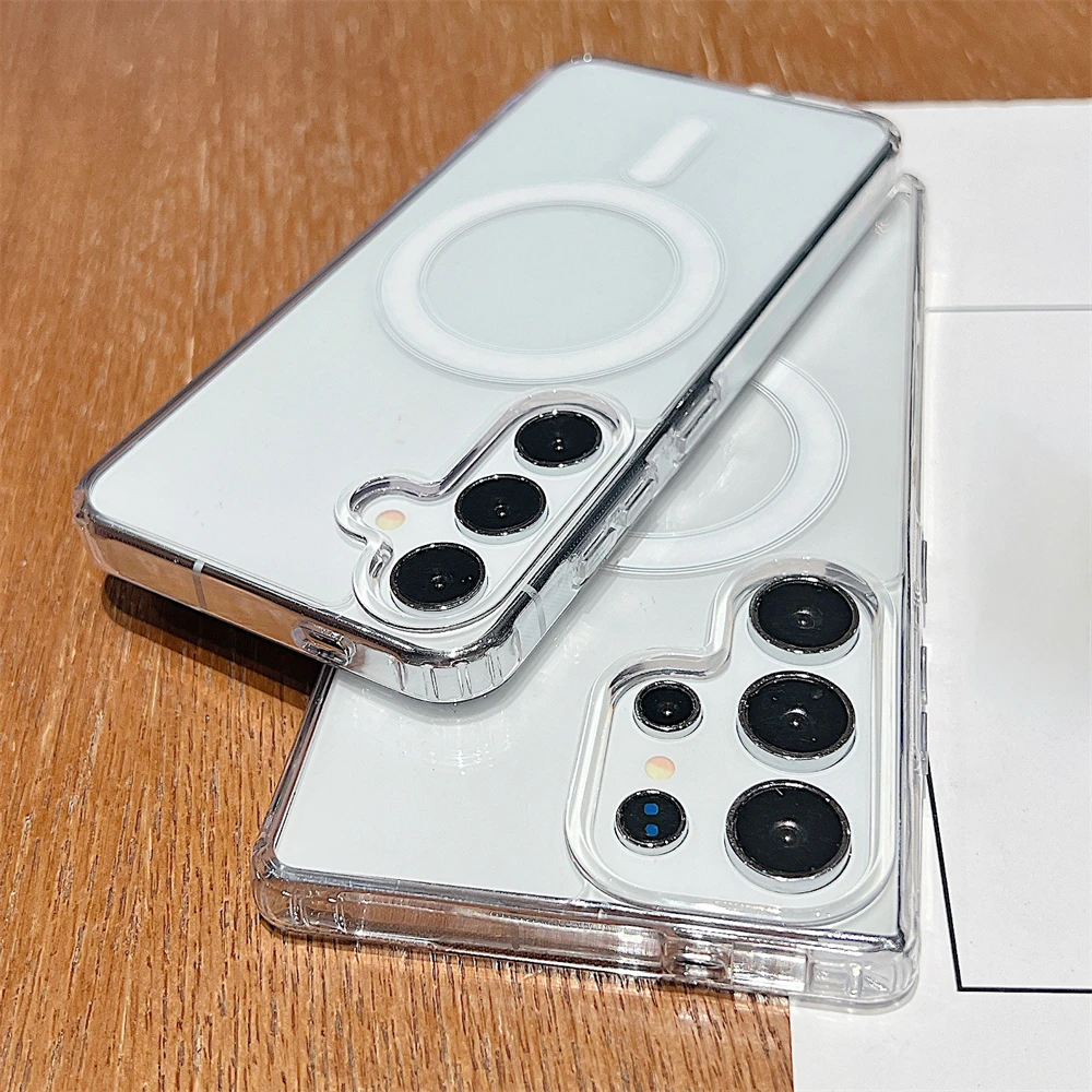 حافظة مغناطيسية شفافة لهاتف Magsafe لهاتف سامسونج...