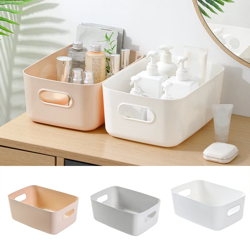 

2Pcs Sundry Storage Basket Student Desktop Snack Storage Box Cosmetic Storage Box Household Kitchen Supply