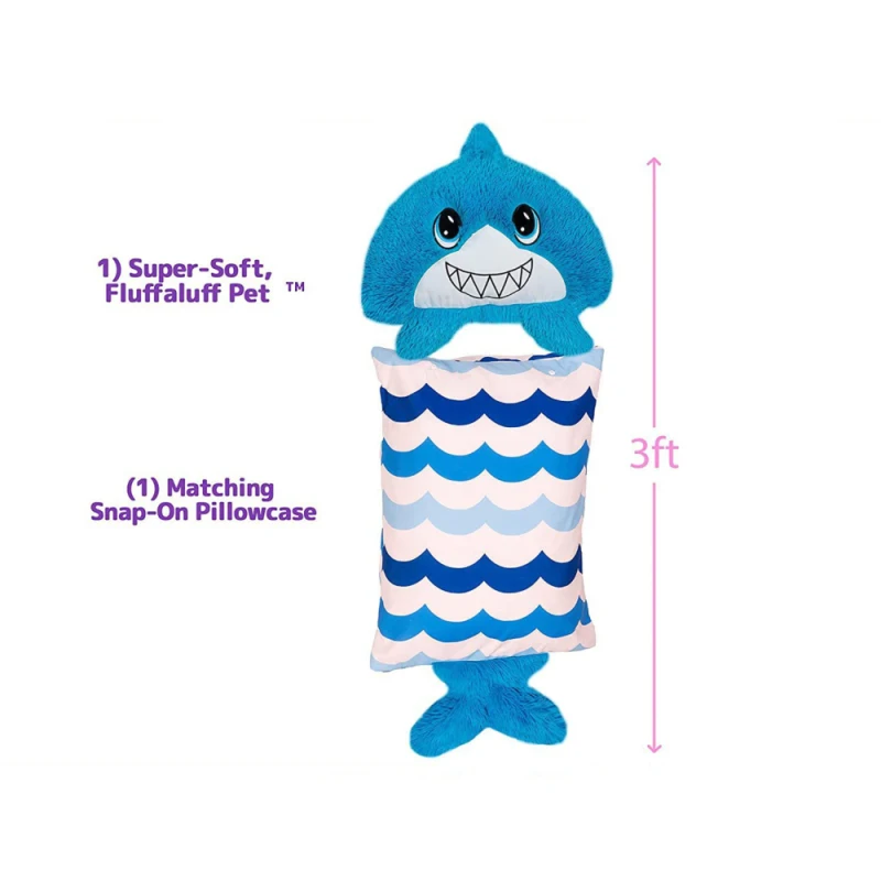Children's Plush Pet Pillowcase Soft Comfortable Removable Pillow Cover Sofa Throw Pillow Inside Waist Support Kid's Bedding