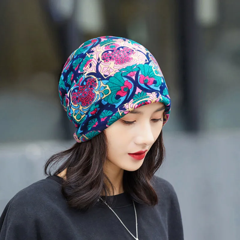 Zerosevenee Bonnet Souple En Tricot Chimio Décontracté Chapeau De