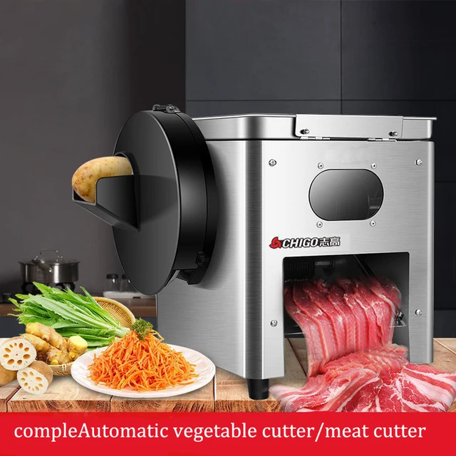 Manual Electric Meat Slicer Commercial Cutter Meat Fully Automatic  Multifunction Vegetable Slicer Cutting Machine - AliExpress