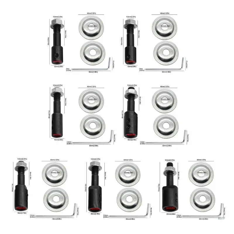 

5/6/8/10/12/14/16mm Spindle Adapter For Polishing Machine Accessories Shaft Grinder Grinding Wheel Connecting Rod