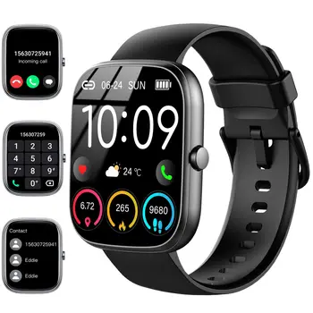 Smart Watch, 1.91" Smartwatch (Answer/Make Call), IP68 Waterproof Fitness Tracker, 110+ Sport Modes, Heart Rate and Sleep Monit 1