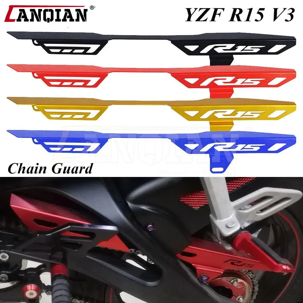 

YZF R15 V3 Motorcycle Accessories Chain Guard Extension Cover Trim Panel Protective Cover For Yamaha YZF-R15 2017 2018 2019 2020