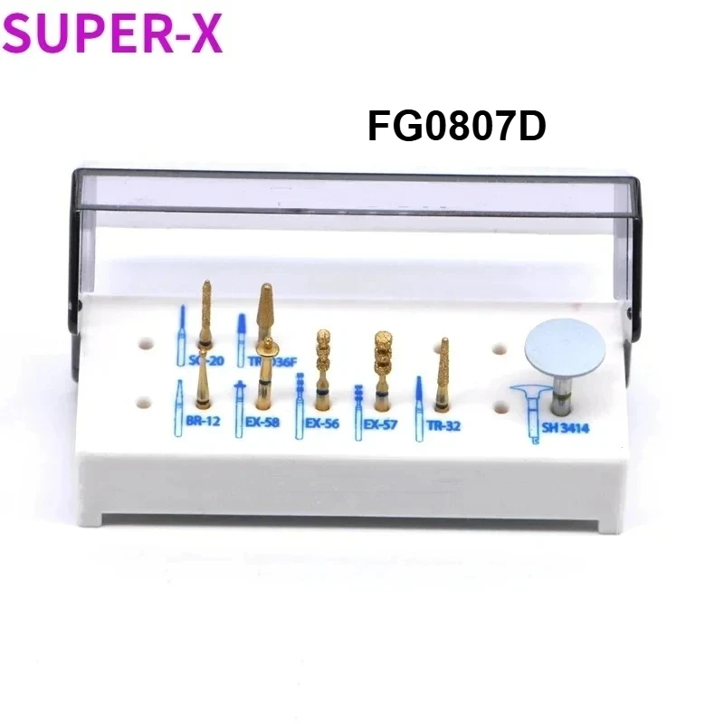 Frese diamantate dentali da 10 pezzi frese per preparazione Frese diamantate dentali da 10 pezzi frese per preparazione