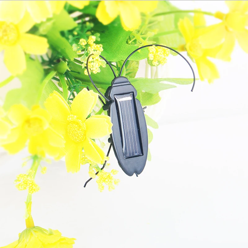Creative Solar Cockroaches Educational Solar Powered Cockroach Robot Toy Gift Puzzle Funny Toys for Kids