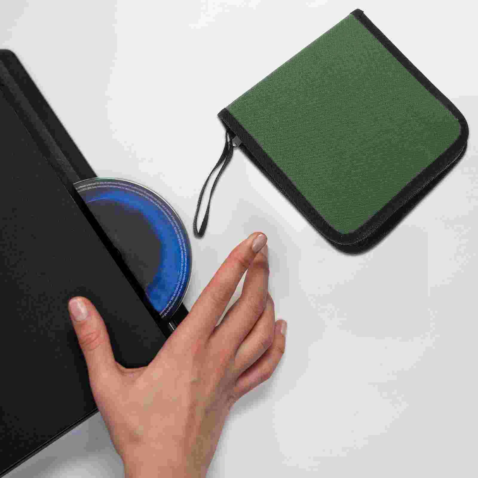 Lanyard CD Case Auto CD Storage Bag DVD Disc Holder 40-Capacity Holder