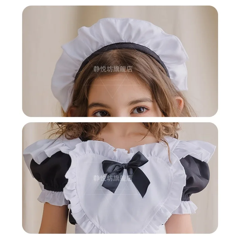 Anime Cute Heart Lolita Maid Cosplay Costume 4Colors Alice Dress Girls Woman Waitress Maid Party Stage Costumes Alice Dress