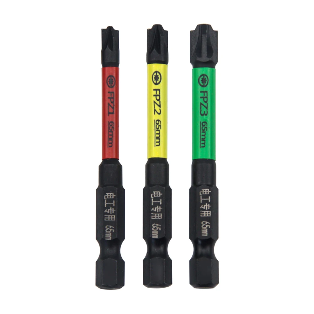

1/3pcs 65mm 110mm Magnetic Special Cross Screwdriver Bit Nutdrivers FPZ1 FPZ2 FPZ3 For Socket Switch Electrician Power Tool