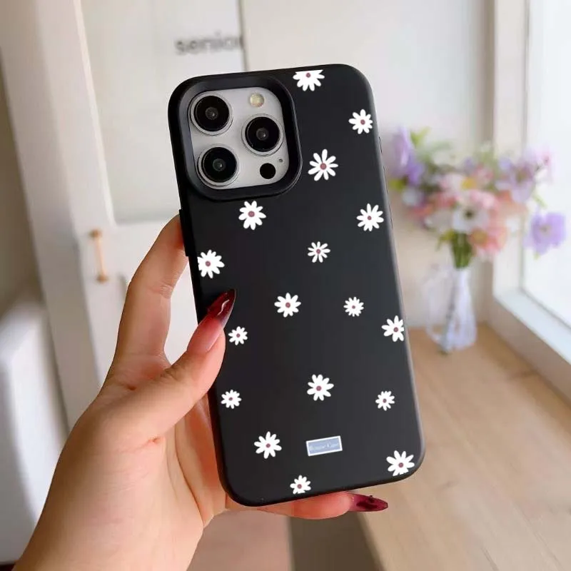 Charming Daisy Flower Shockproof Silicone Phone Case
