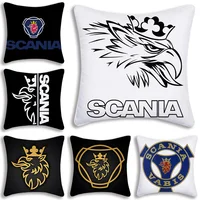 Pillow Covers Cartoon Sofa Decorative Home Double-sided Printing Short Plush Cute Cushion Cover S-S-Scanias 1