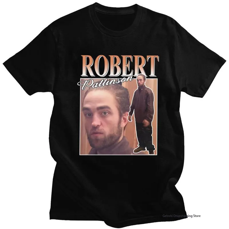 Robert Pattinson Standing Meme T shirt Men Fashion Cotton T shirt Kid