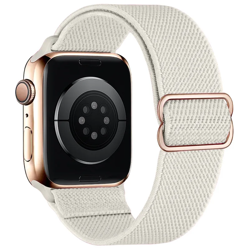 

3D Adjustable Nylon Braid Strap For Apple Watch Band 44 40mm 45mm 49mm 41mm 38MM Buckle Bracelet for iWatch Series SE 7 3 5 6 8