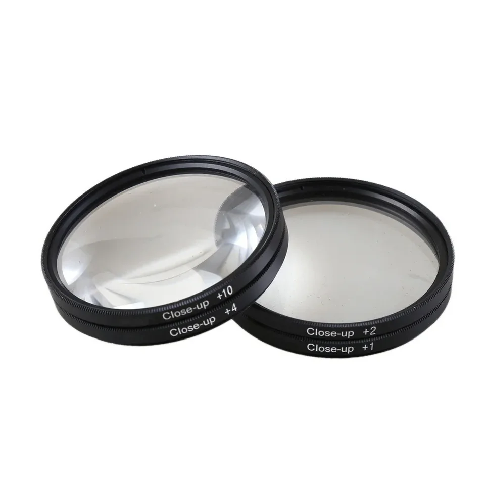 Kit De Filtros Close Up Lens 4 En 1 +1 +2 +4 +10 Macro Optic