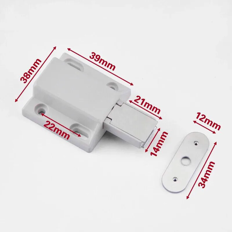 4PCS Invisibility Push To Open Magnetic Door Drawer Cabinet Catch Touch Latch Cupboard