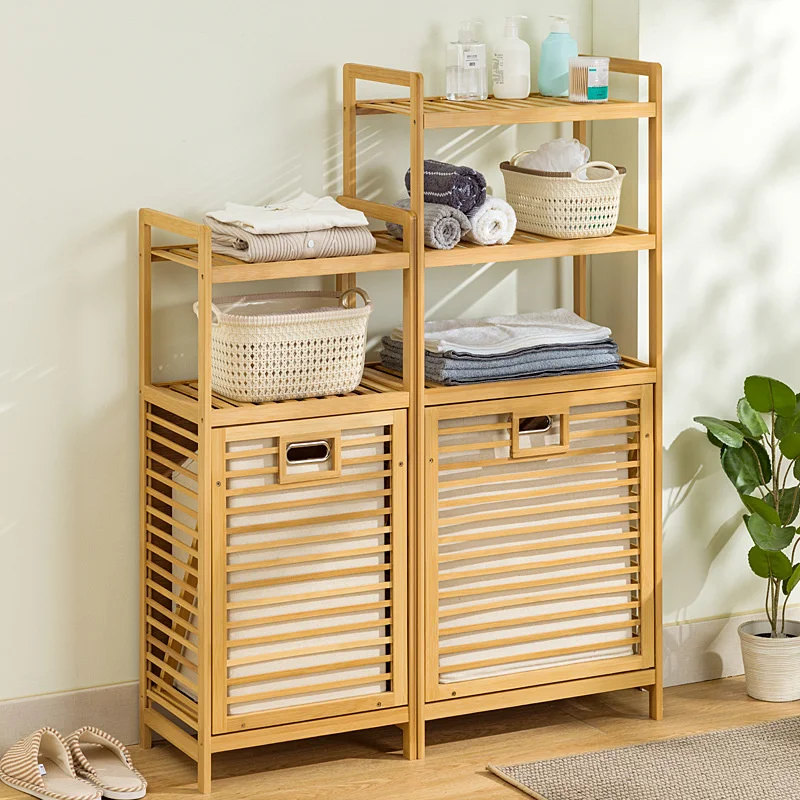 

Multifunctional Dirty Laundry Basket Multi-layer Toy Baskets Separation Design Beautiful Thick Storage Organizers
