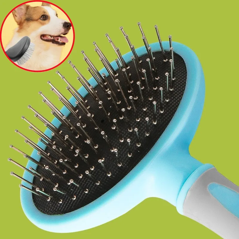 Dog Brush Dog Grooming Stainless Steel Combs for Dogs Hair Knot Opening Pet Hair Remover Massage Cat Brush Dogs Comb Pet Product dog comb knife dog brush double sided combs for dogs hair knot opening pet hair remover massage cat brush pet grooming brushes