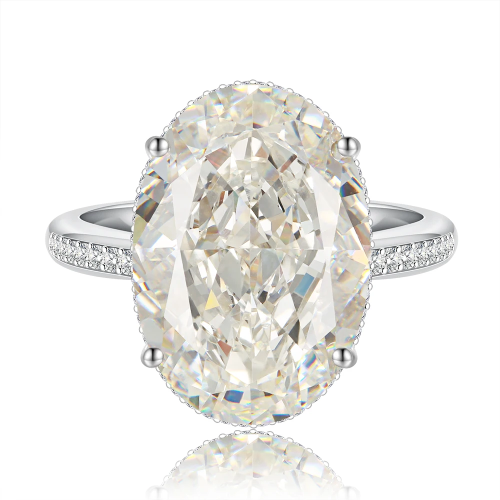K18＊オーバルカットモアサナイト18金一粒リング Amazon | モアッサナイト婚約リング オーバルカット 1ct 人工