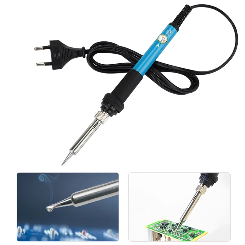 60W Soldering Iron Wood Burning Carving Pyrography Pen Adjustable Temperature Welding Wood Embossing Burning Repair soldering iron station