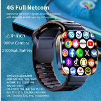 Global Version M99 Smartwatch 2.4 inch Amoled Screen insert Sim Card GPS WIFI 190° Rotating Camera Game Android 10.0 Smart Watch