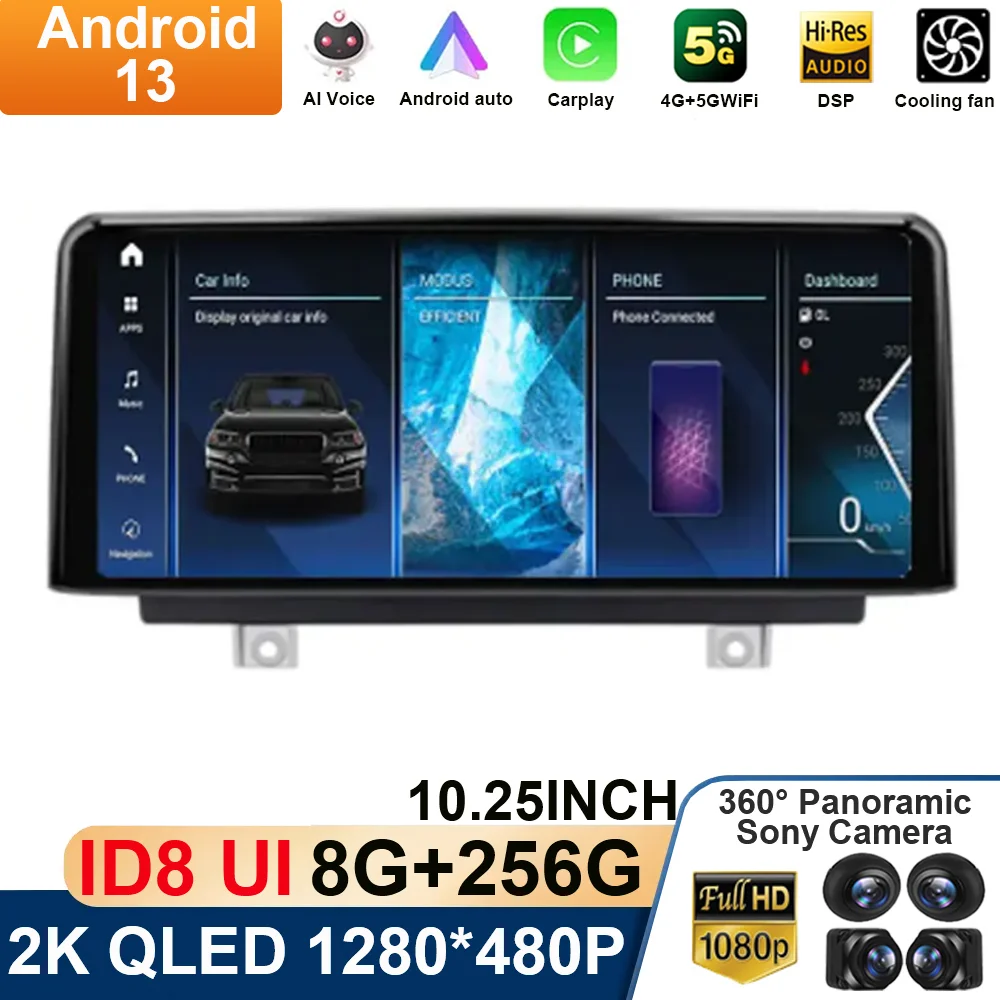

10.25" Android 13 For BMW F20 F21 2012-2016 EVO NBT GPS System Car Multimedia Screen Navigation WIFI 4G SIM Carplay Radio Player