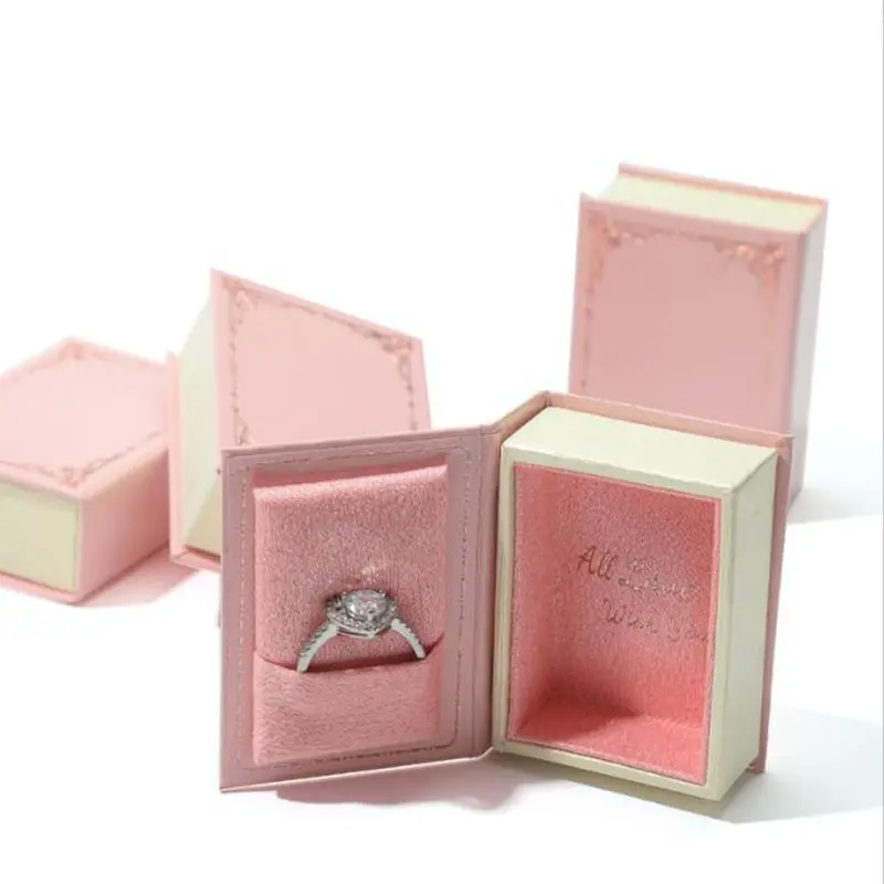 Wholesale Vintage Jewelry Book Box For Ring Pendant Earrings European Style Portable Packaging Box