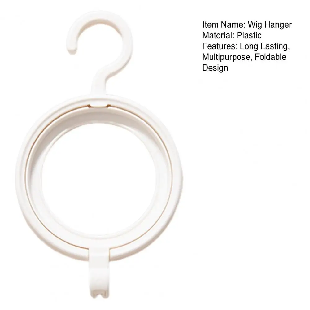 24cm Wig Hanger Storage Hook Foldable Design Multipurpose Display Wall Wig Stand Holder Hanging Salon Wall Wig Stand Holder Tool